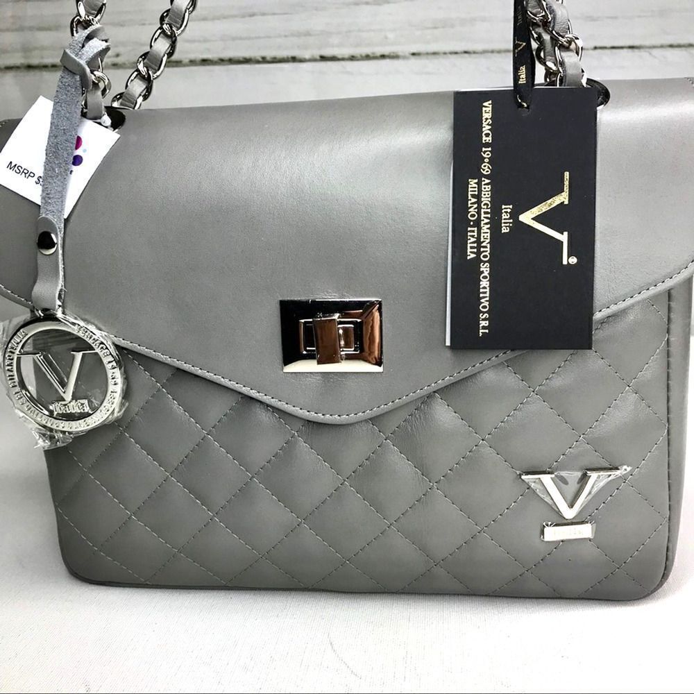 V Italia 1969 Grey Handbag NWT